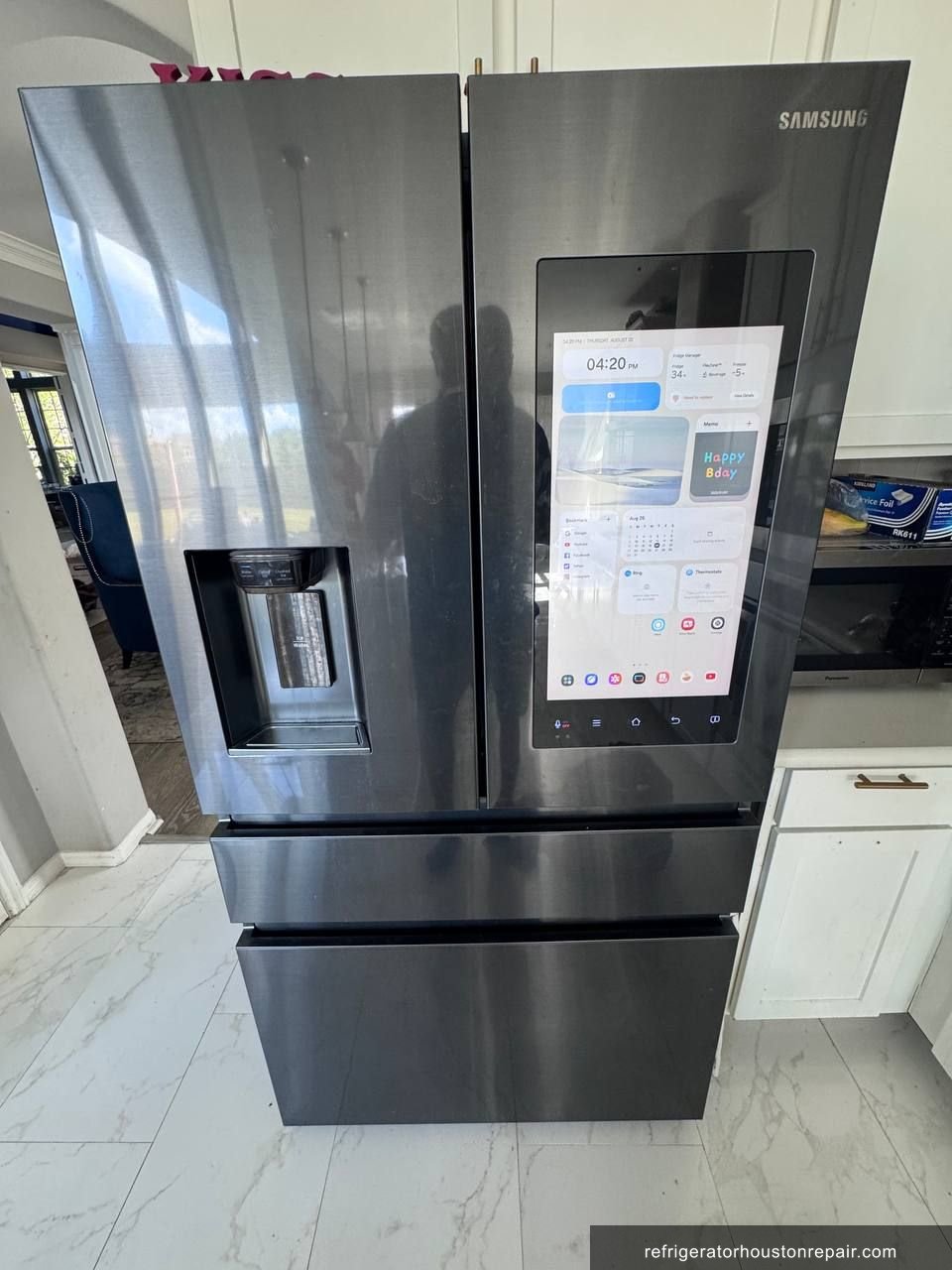Samsung RF23M8570SG/AA: Fresh Food Section at 56°F Due to Failed Evaporator Fan in Richmond, TX