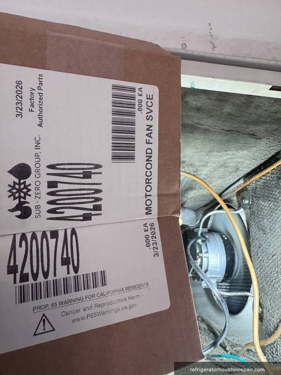 Sub-Zero S/650 repair in Houston, TX — photo 8